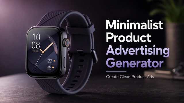 Minimalist Product Advertising Generator