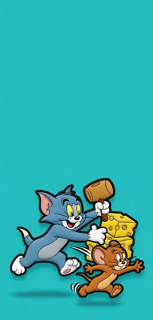 Tom and Jerry Chase on Blue