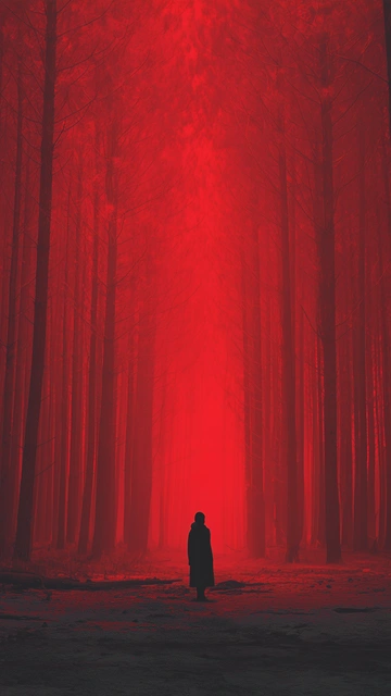 Figure in the Crimson Forest