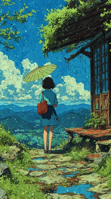 Girl After the Mountain Rain
