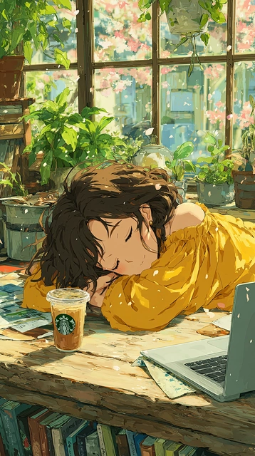 Afternoon Nap in a Green Study