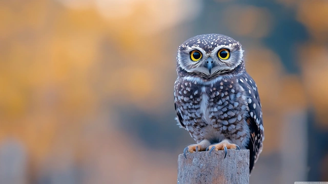 Still Owl on a Post