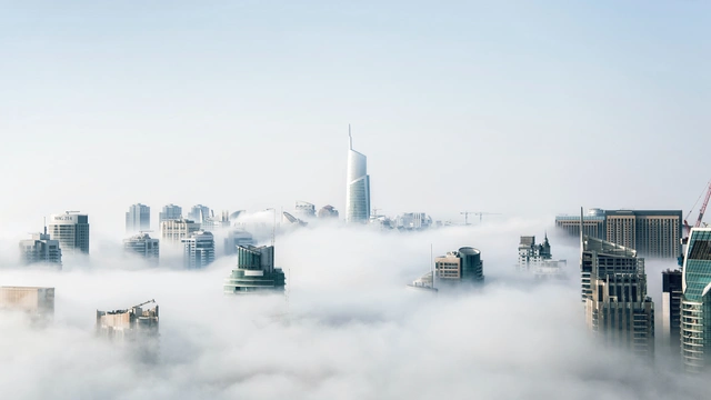City Skyline Above the Clouds