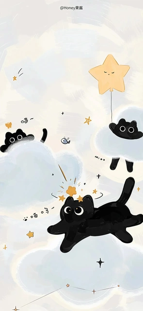 Black Cats and Stars in the Clouds