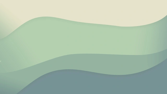 Fresh Green Abstract Waves