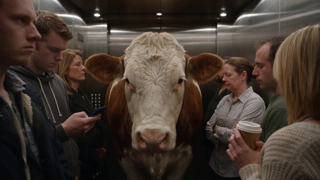 Cow in the Elevator