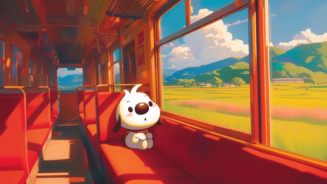 Puppy’s Train Journey