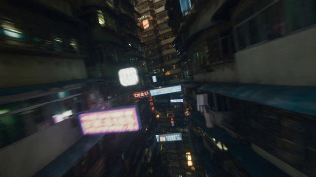 Neon Urban Corridor